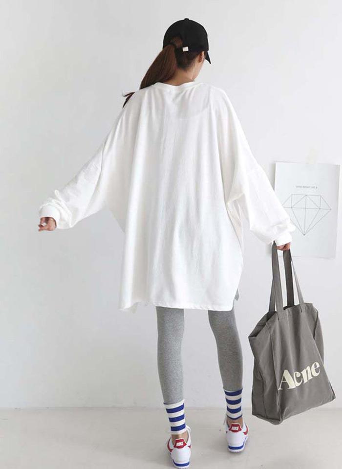 純棉簡約字母休閒套裝,春季,秋季,春天,秋天,套裝