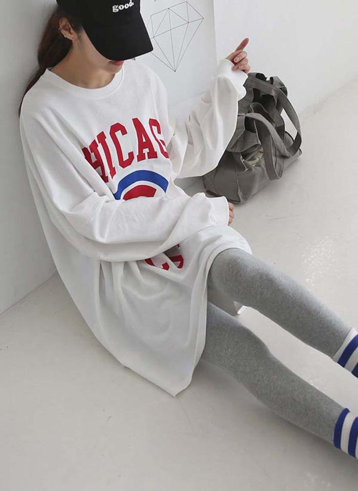 純棉簡約字母休閒套裝,春季,秋季,春天,秋天,套裝