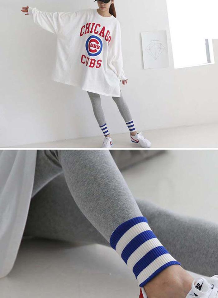 純棉簡約字母休閒套裝,春季,秋季,春天,秋天,套裝