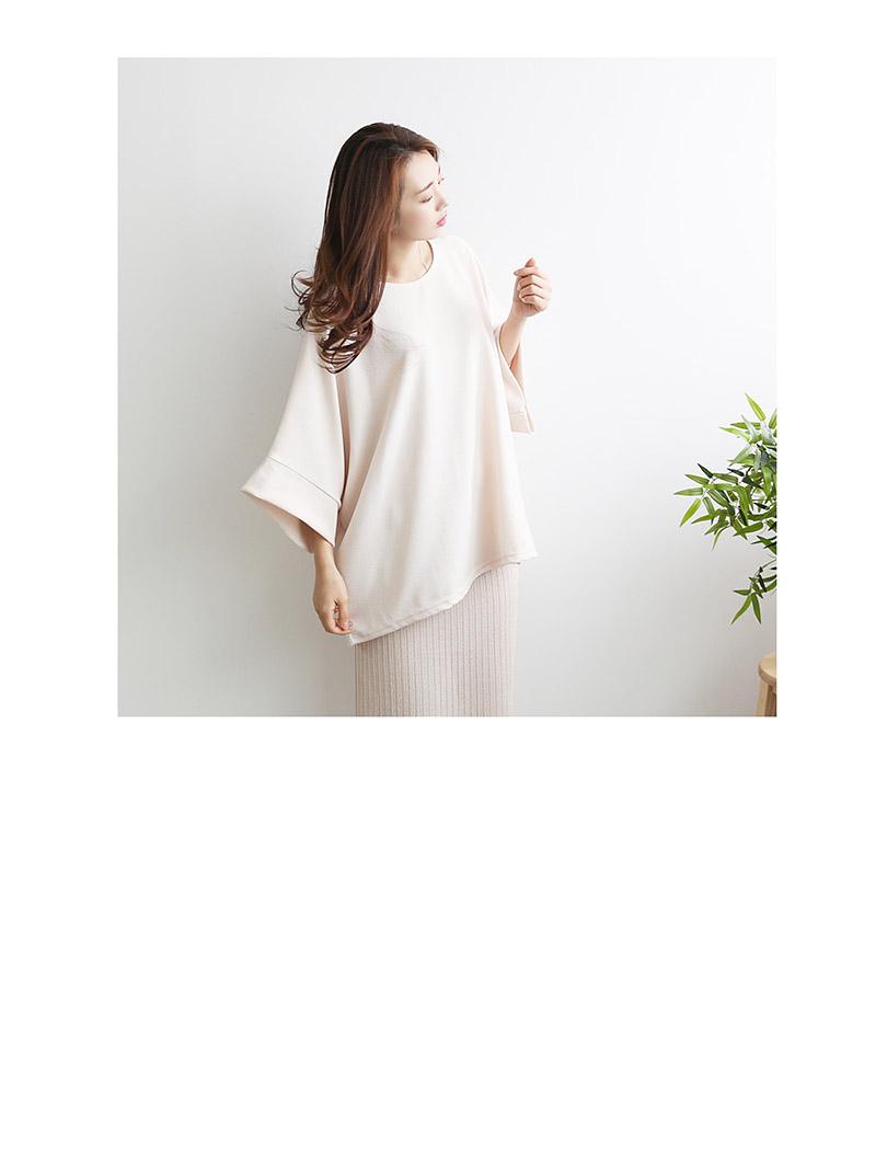 恬淡優美七分袖上衣