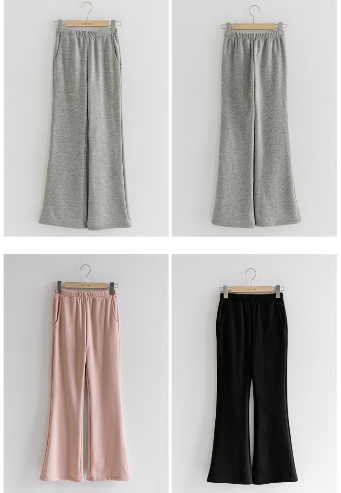 慵懶假期休閒風內刷絨長褲