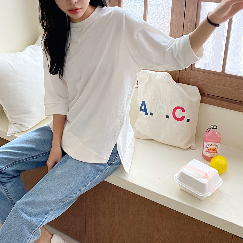 簡約慵懶時尚百搭修身上衣