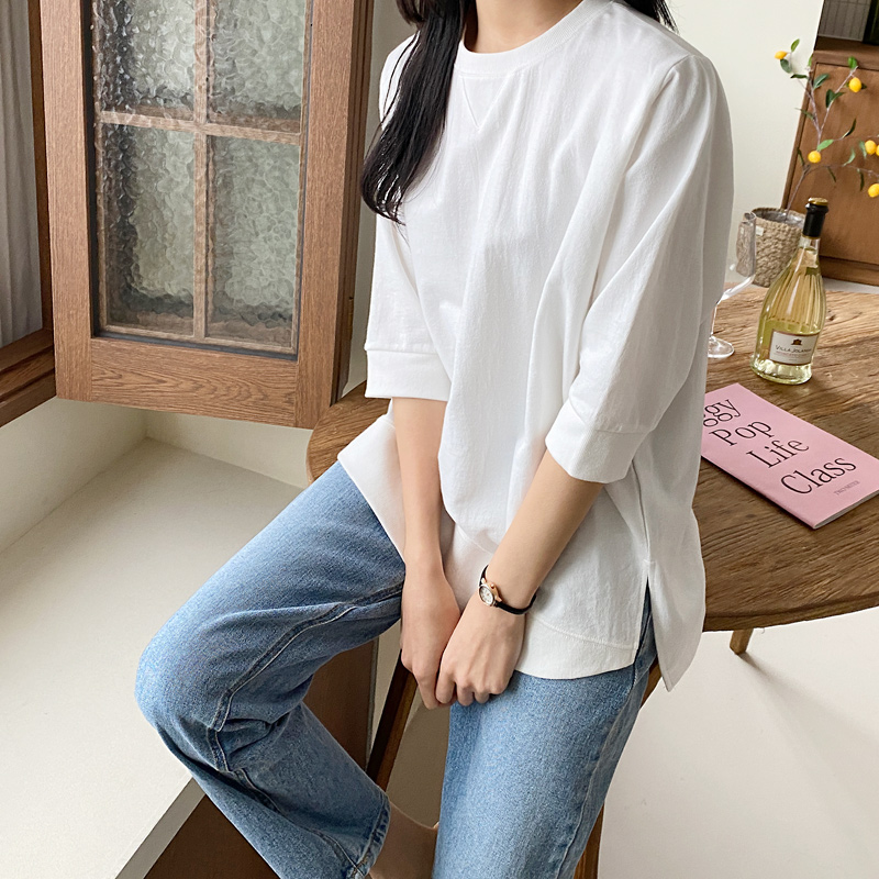 簡約慵懶時尚百搭修身上衣