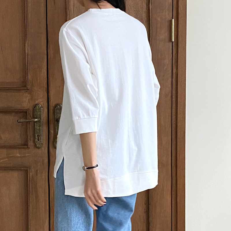 簡約慵懶時尚百搭修身上衣