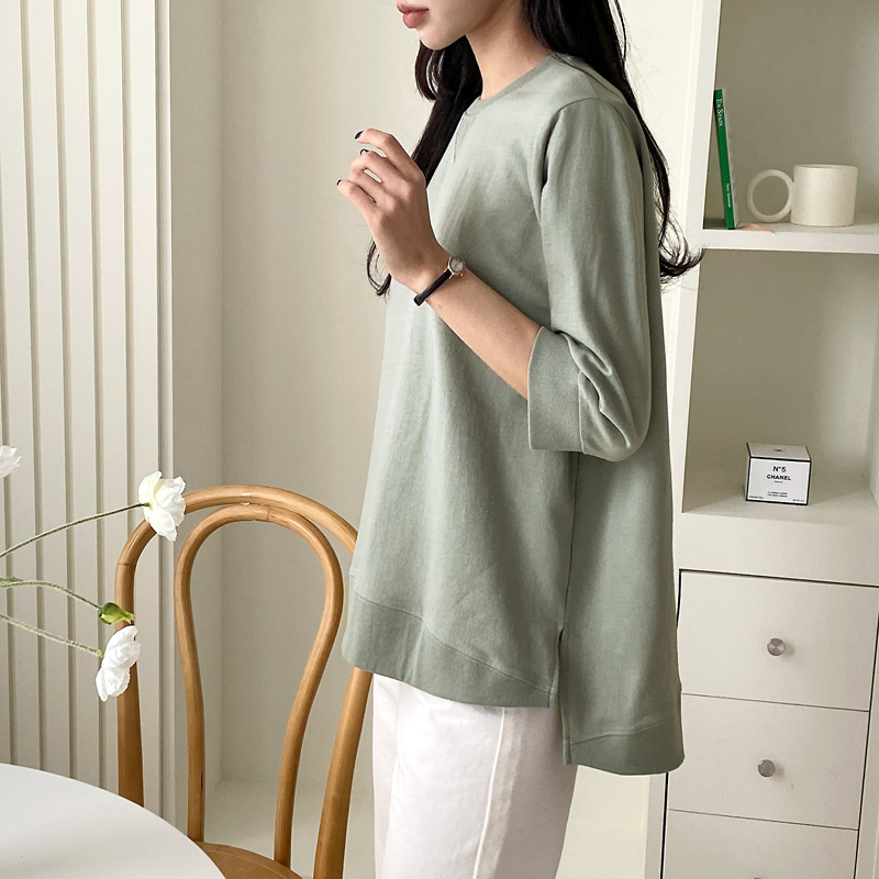 簡約慵懶時尚百搭修身上衣