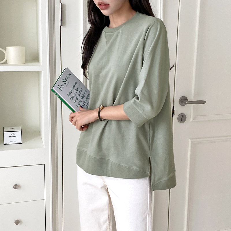 簡約慵懶時尚百搭修身上衣