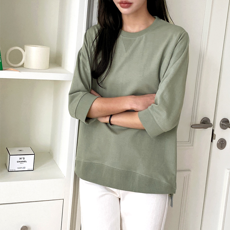 簡約慵懶時尚百搭修身上衣