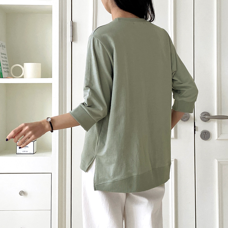 簡約慵懶時尚百搭修身上衣