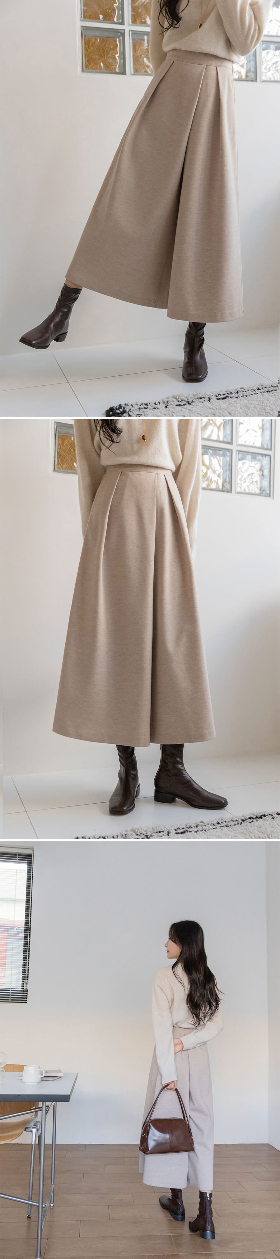 知性氣質純淨舒適寬褲