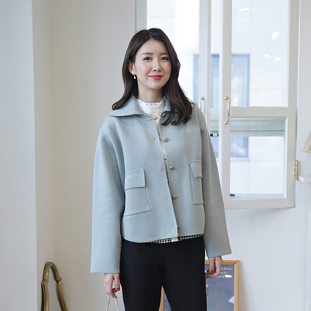 貴氣優雅大口袋外套