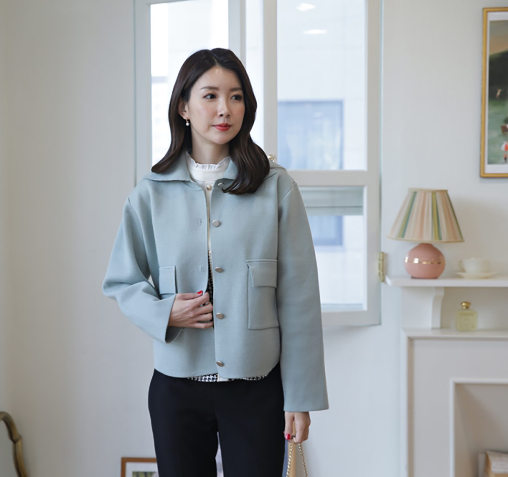 貴氣優雅大口袋外套