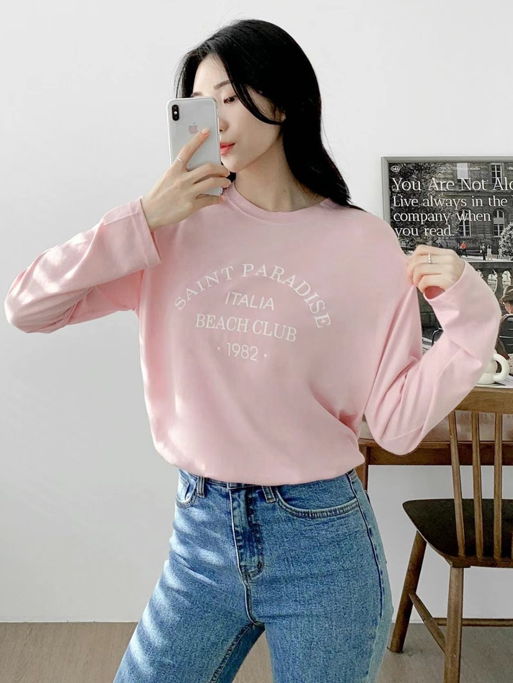 基本款字母印花棉TEE