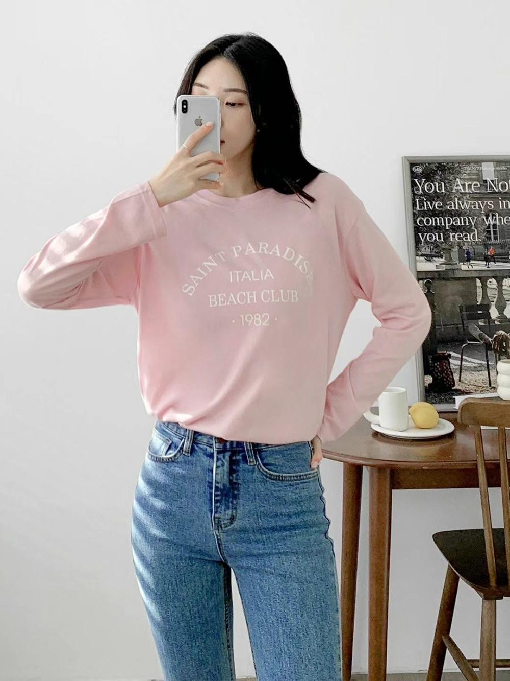 基本款字母印花棉TEE