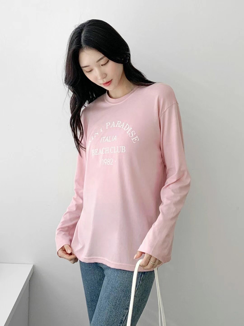 基本款字母印花棉TEE