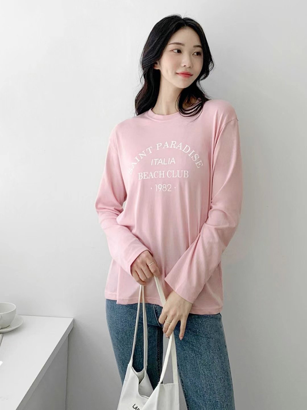 基本款字母印花棉TEE