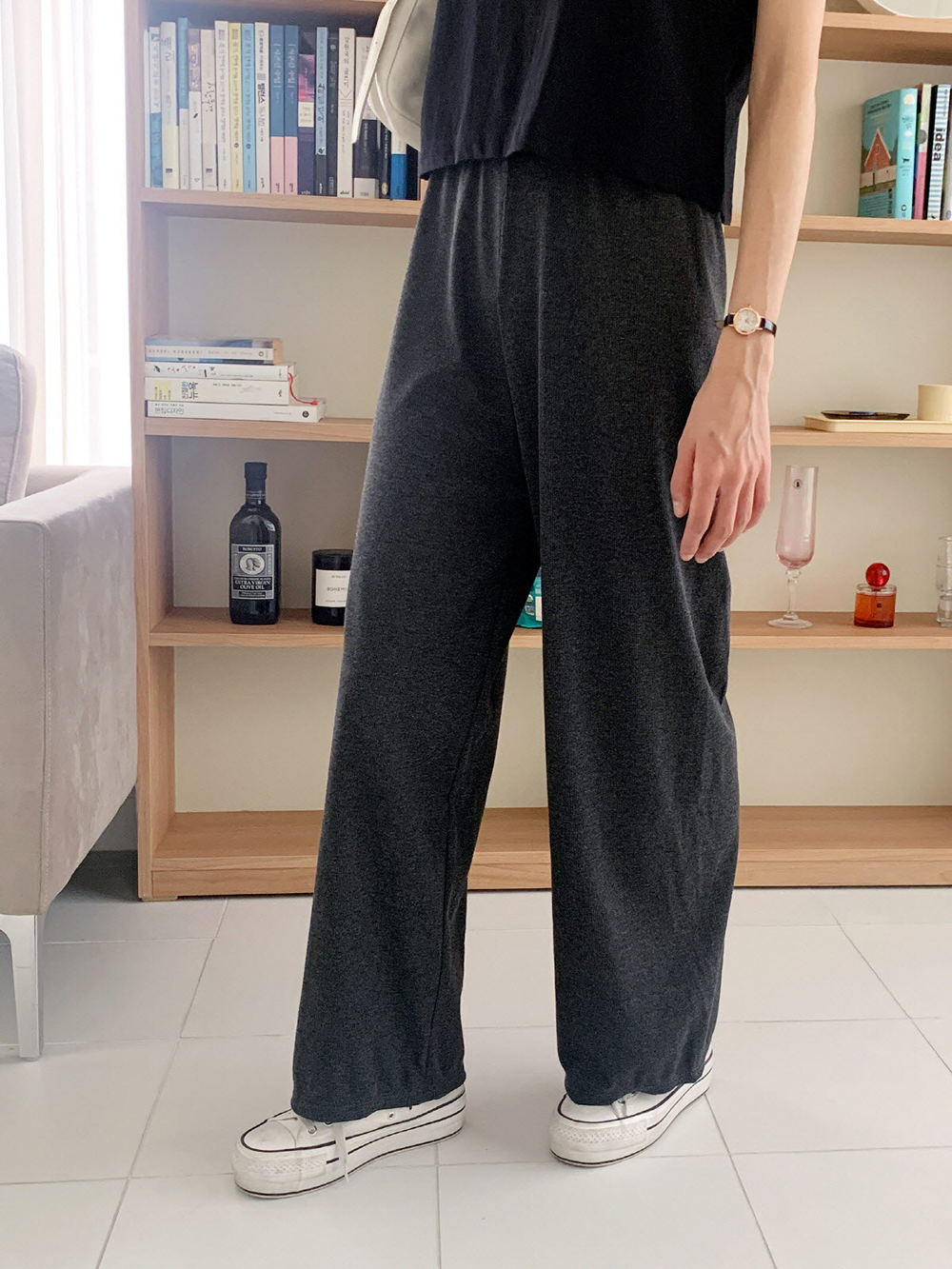 舒適日常直筒長褲