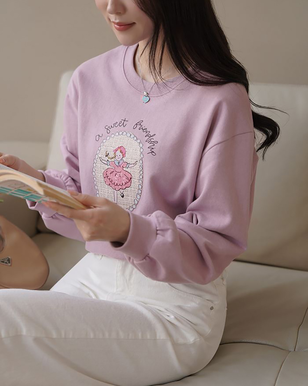 可愛小女孩插圖上衣
