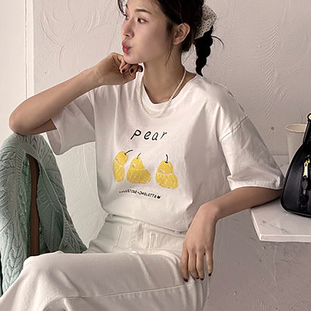 可愛水梨印花上衣