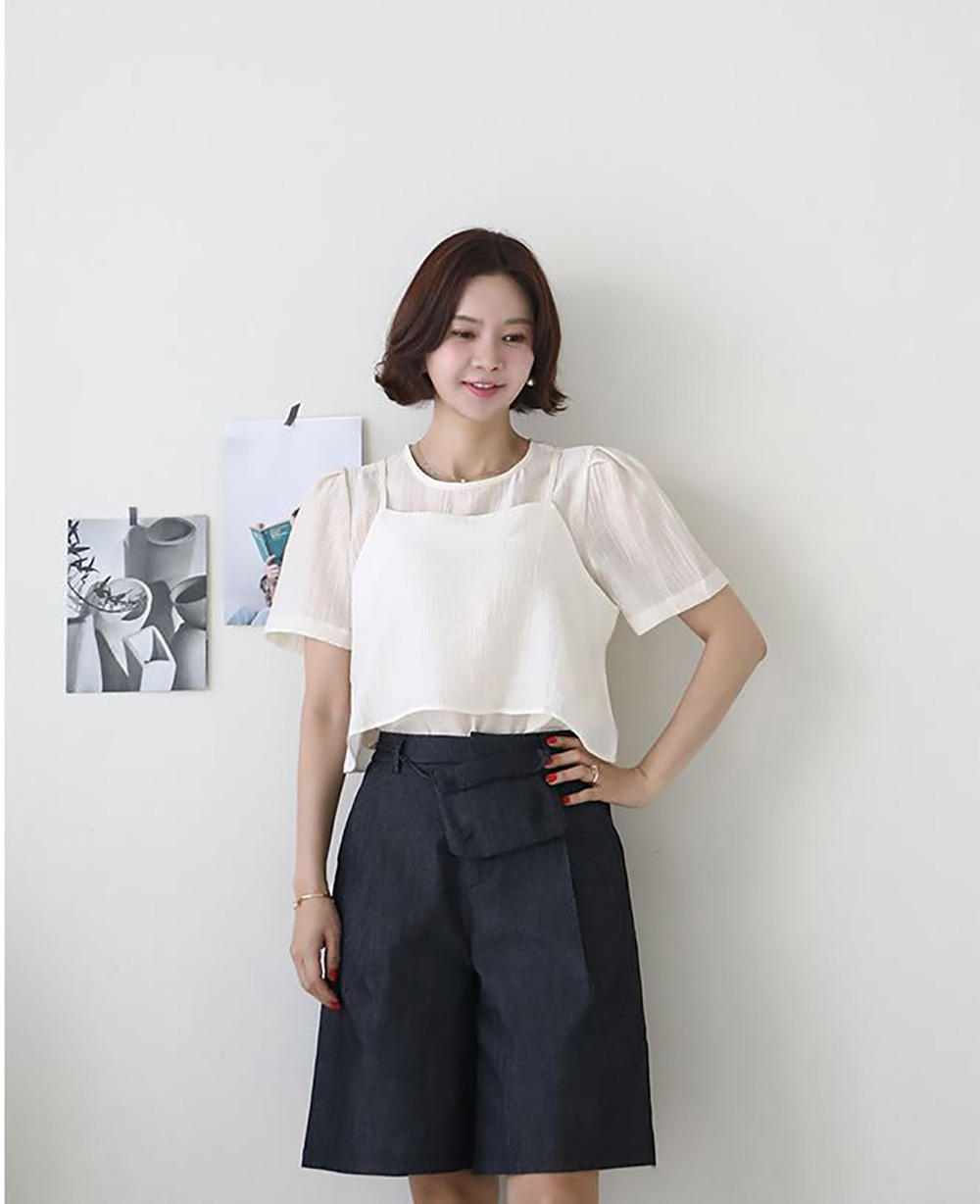 清新甜美感兩件式上衣