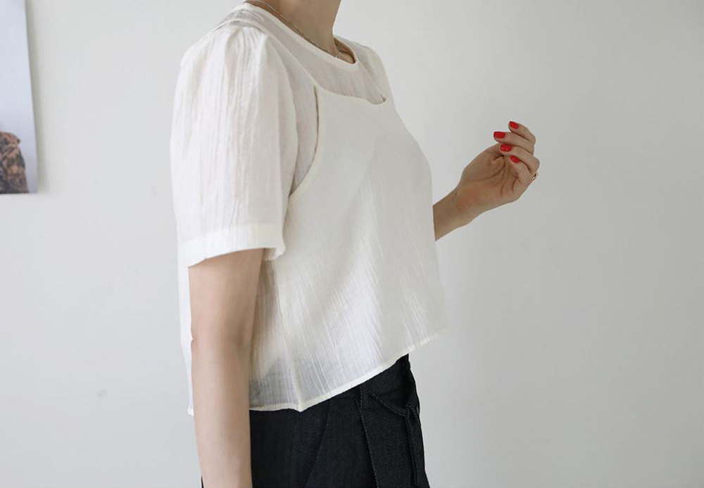 清新甜美感兩件式上衣