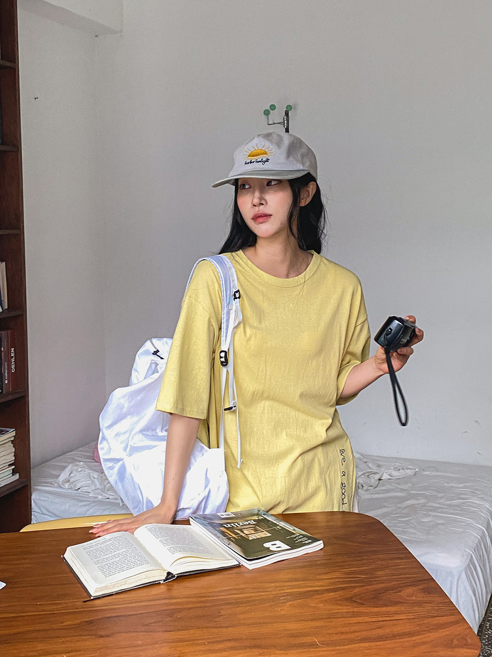 側開岔可愛字母上衣