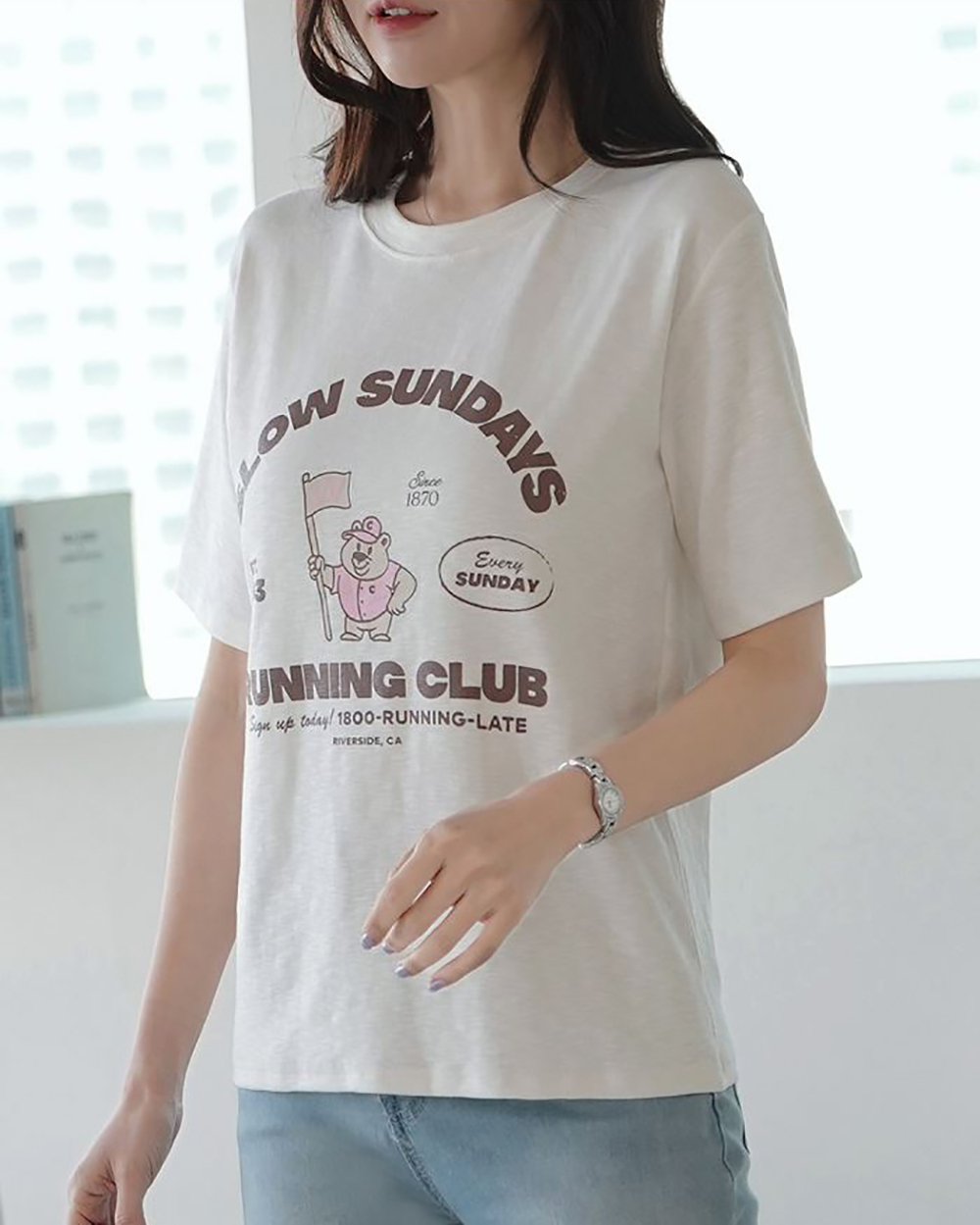 可愛休閒印花短袖上衣