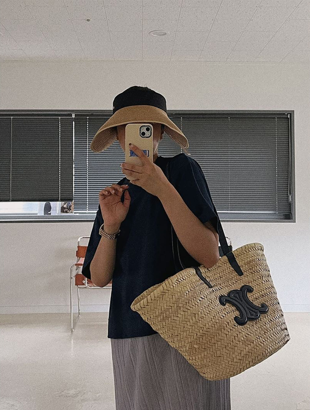 拼接假兩件寬版洋裝
