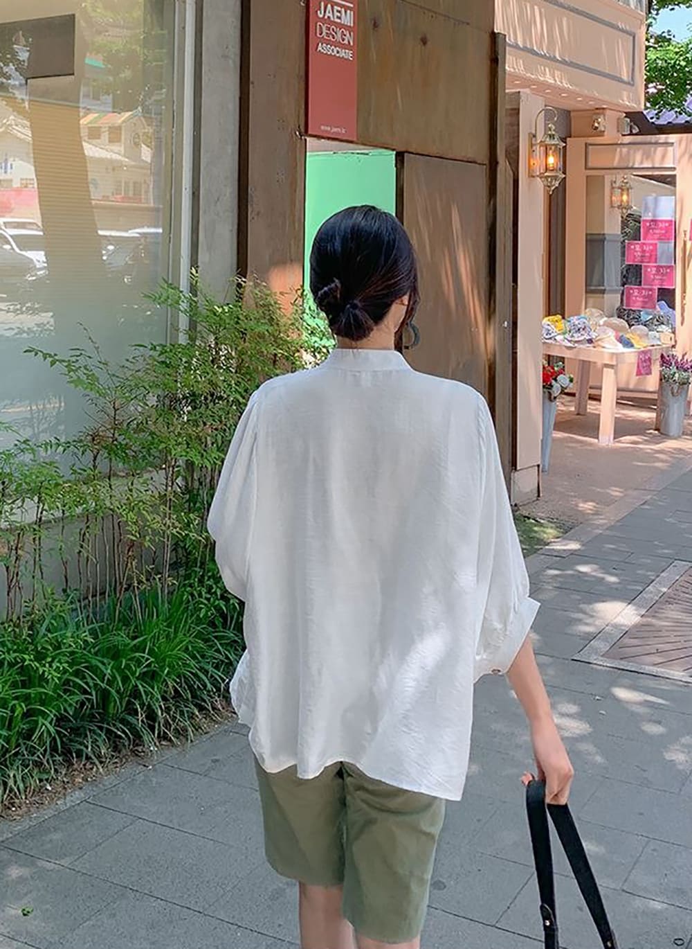 日常簡約七分袖襯衫