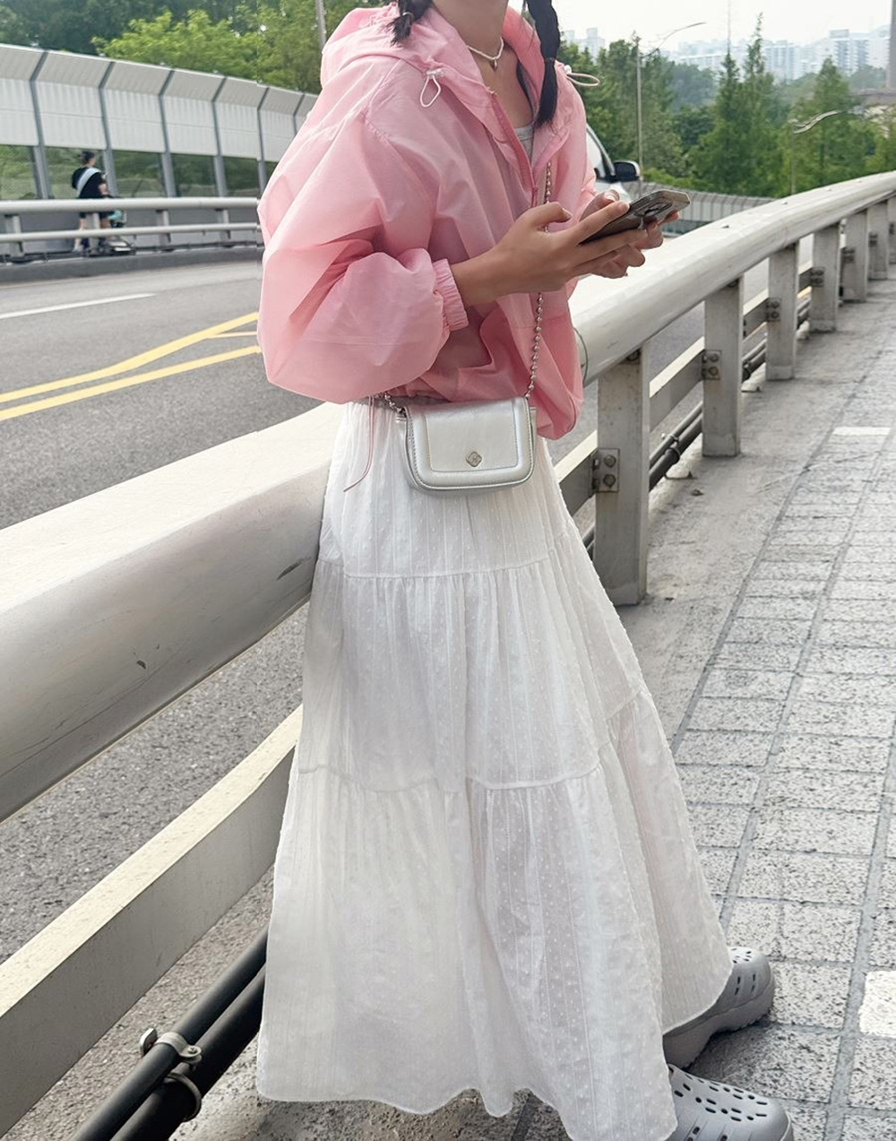 多色防水連帽風衣外套