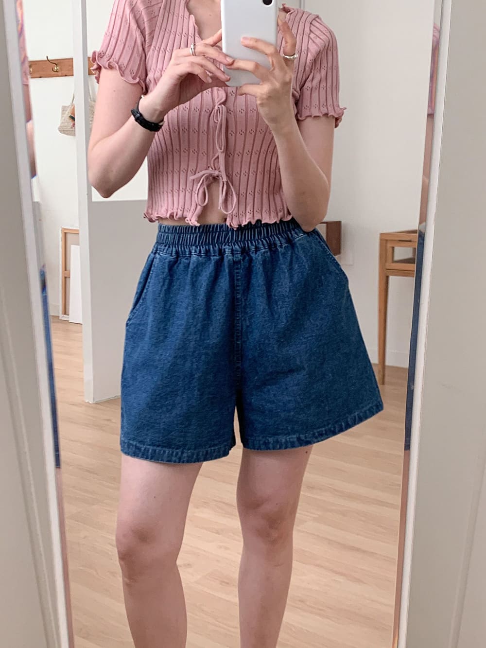 休閒純色百搭款短褲