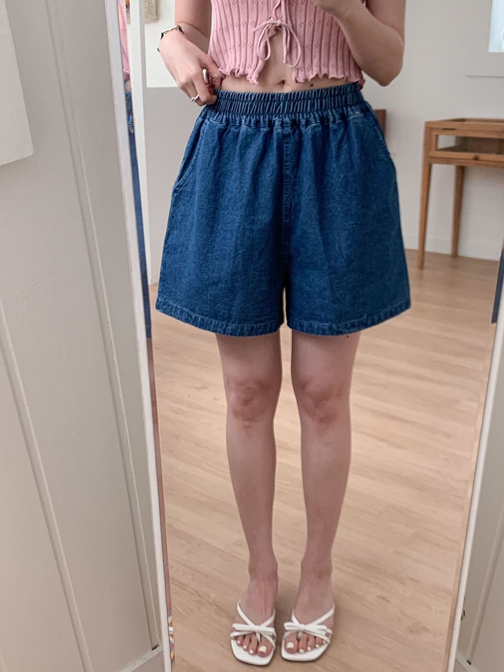 休閒純色百搭款短褲