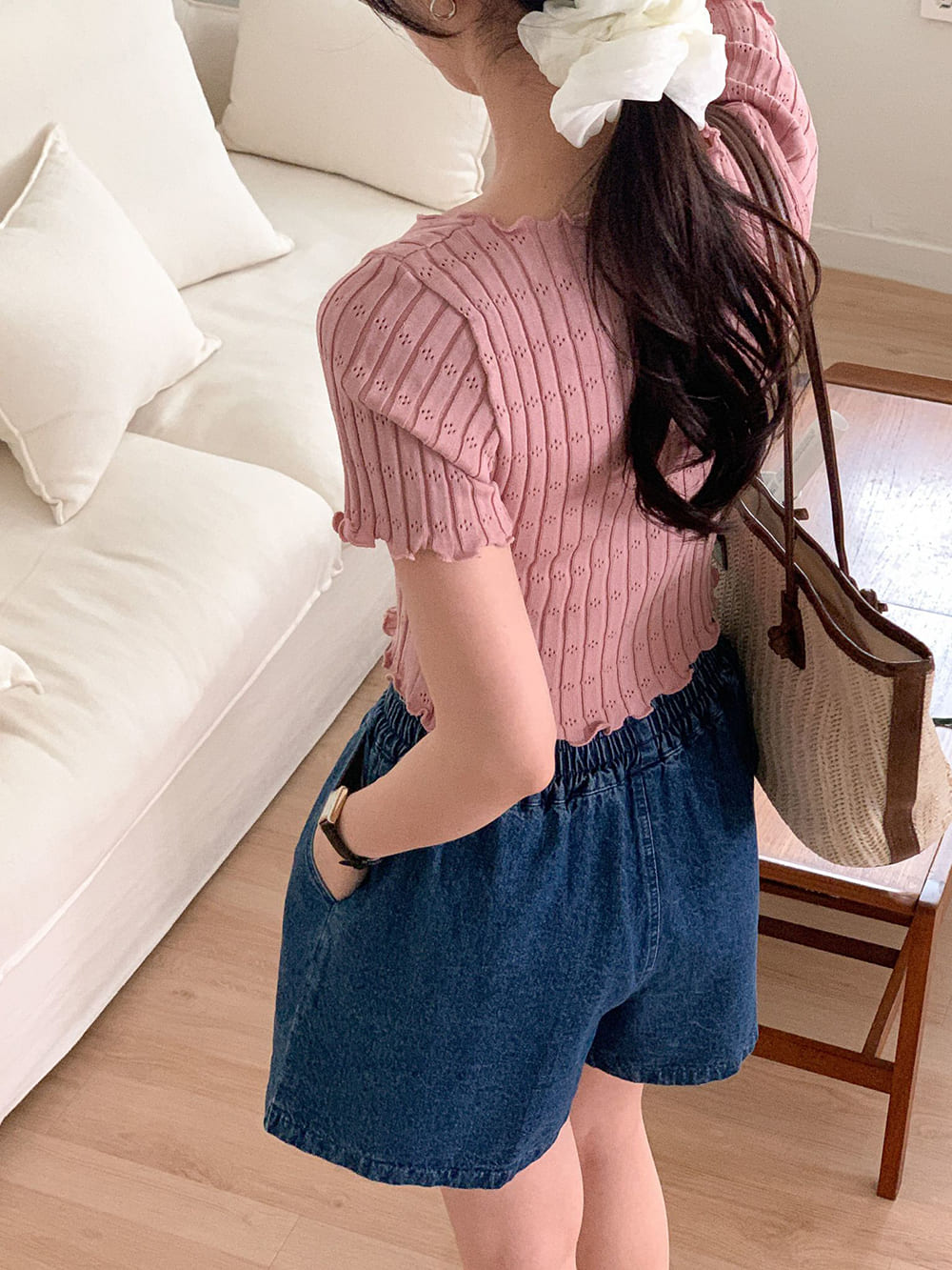 休閒純色百搭款短褲