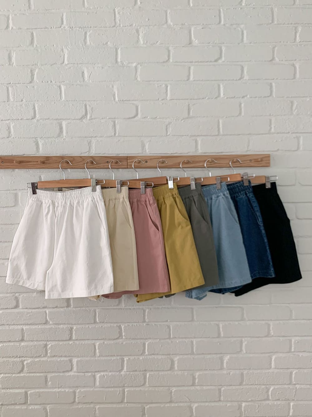 休閒純色百搭款短褲