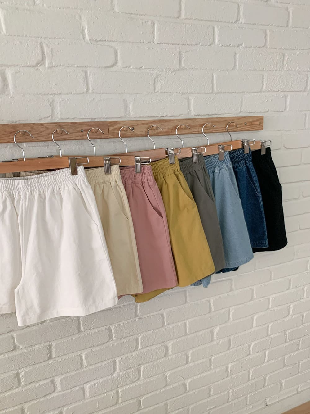 休閒純色百搭款短褲