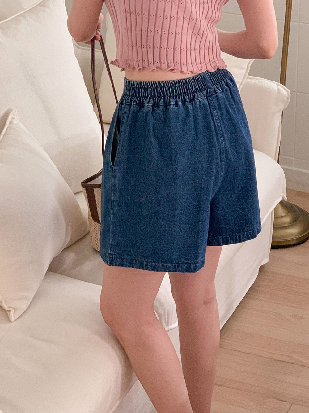 休閒純色百搭款短褲