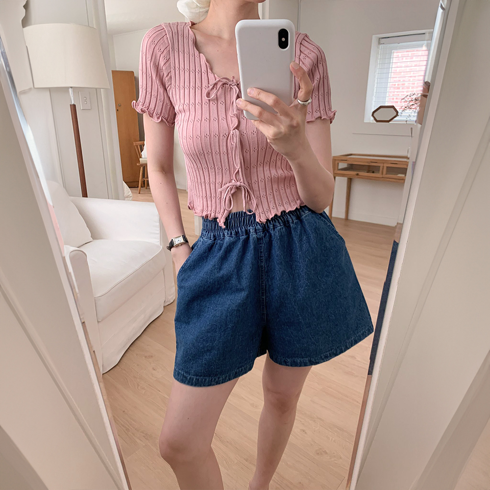 休閒純色百搭款短褲