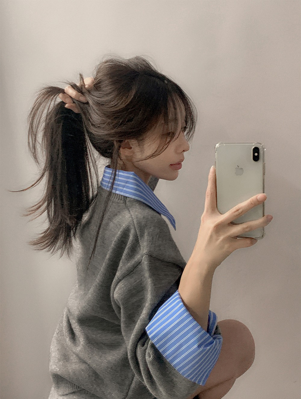 假兩件針織短裙套裝