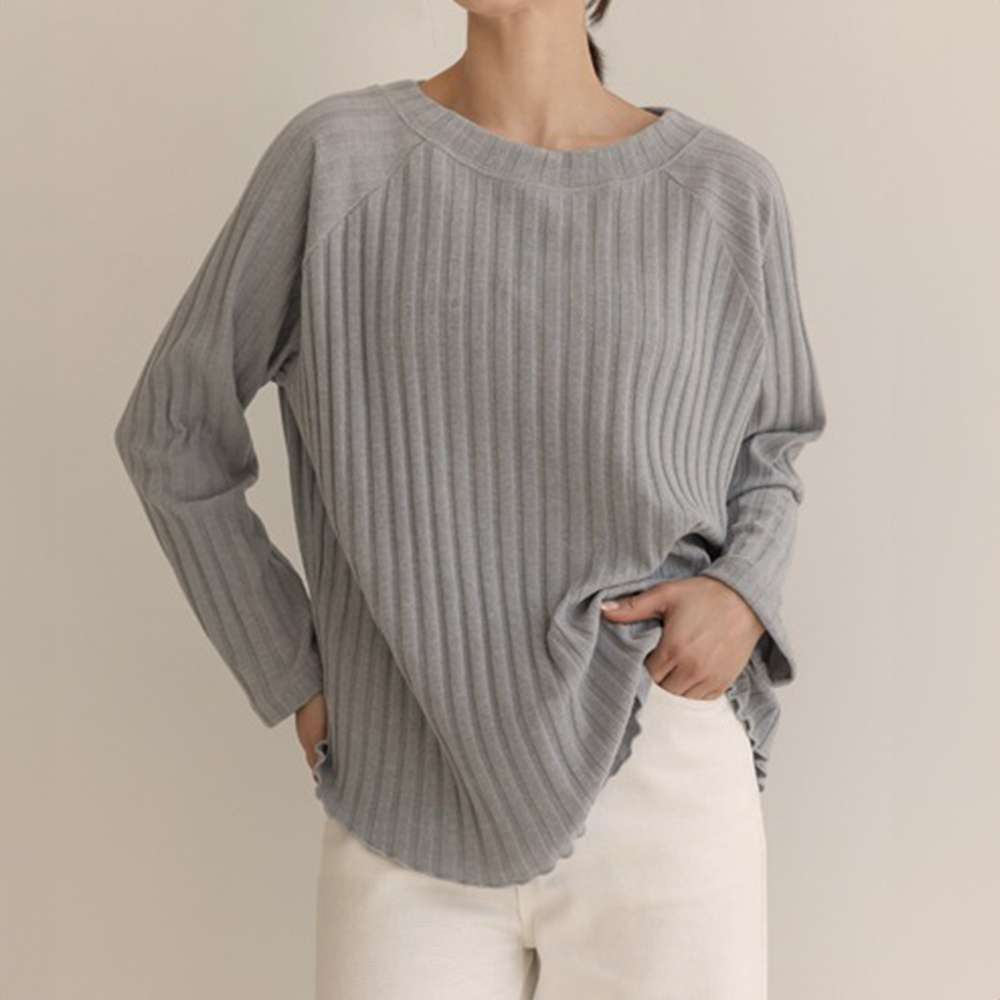基本款羅紋針織上衣