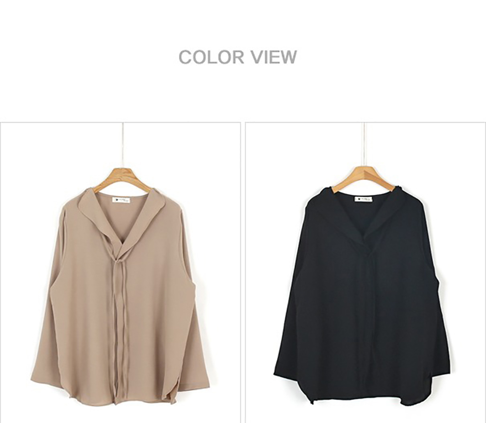 輕盈柔美綁帶襯衫