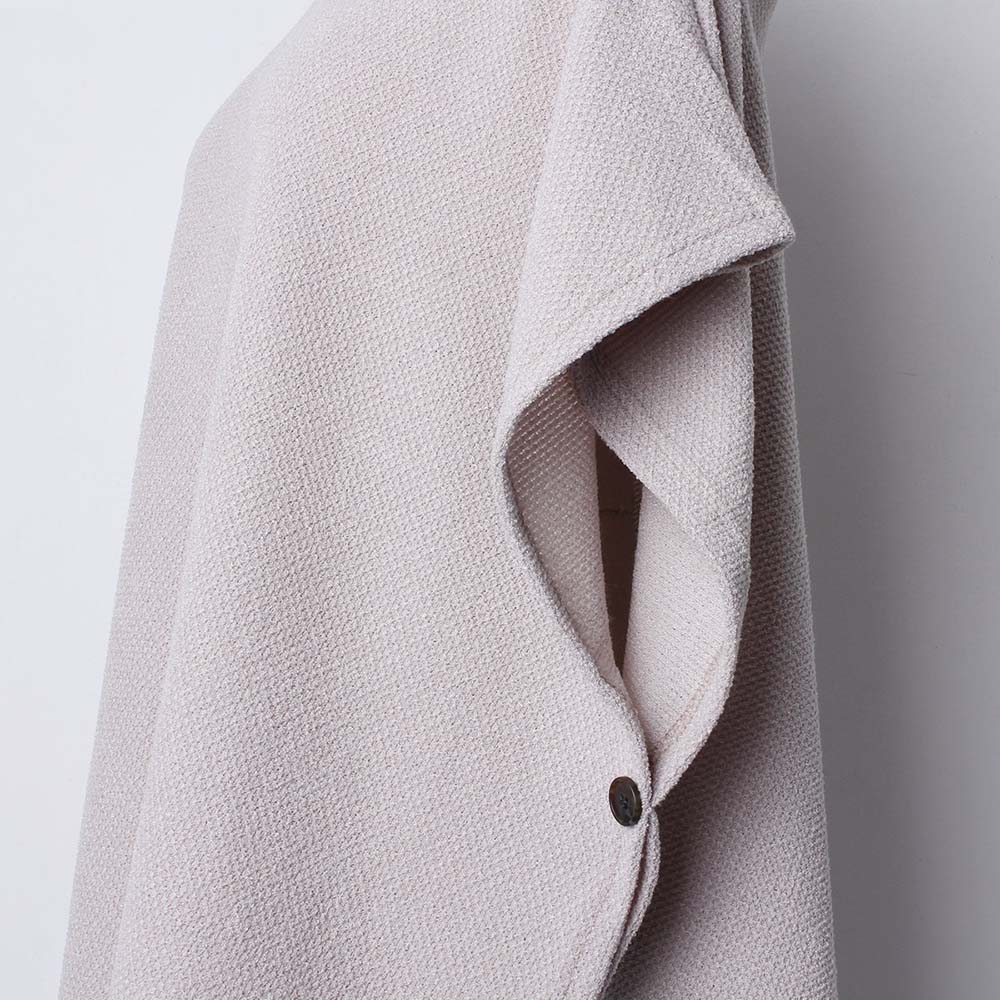 側開衩連帽針織背心