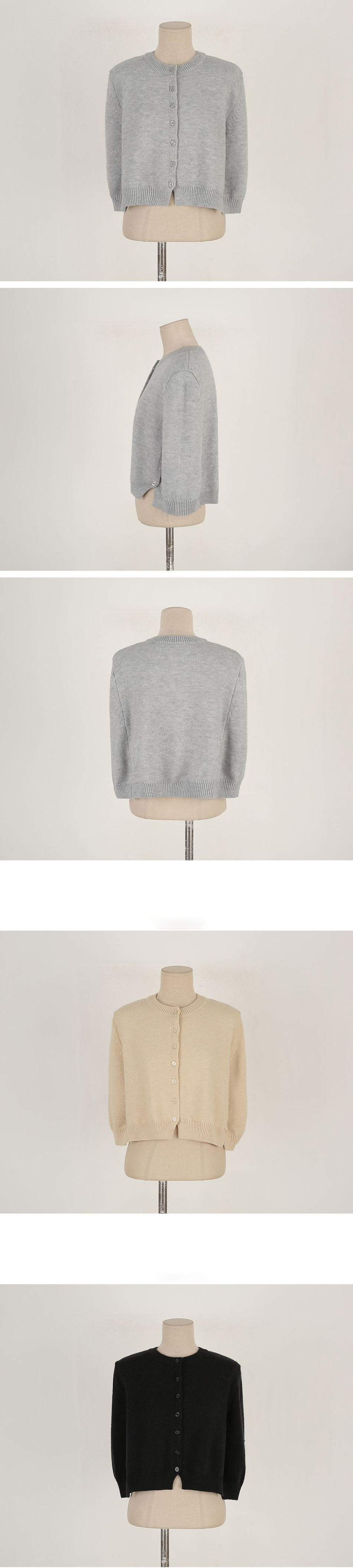 排釦圓領針織披肩外套,KOREA,347075,排釦圓領針織披肩外套,領500,999免運