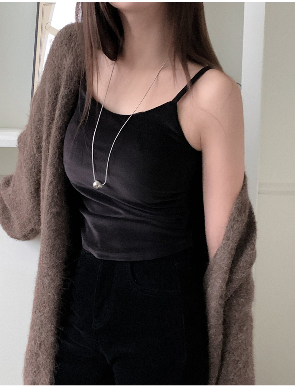 天鵝絨襯墊式小可愛,KOREA,347113,天鵝絨襯墊式小可愛,領500,999免運