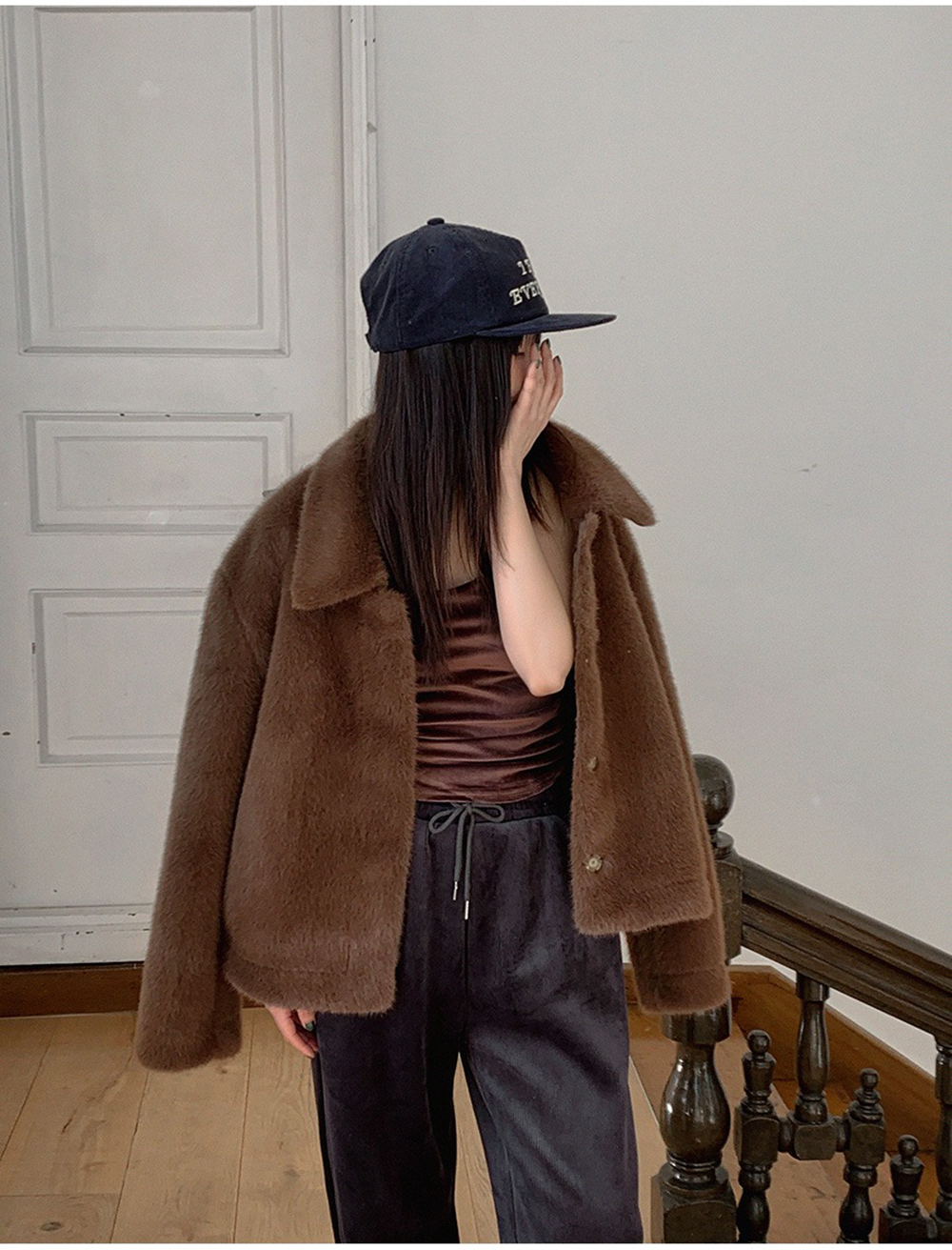 天鵝絨襯墊式小可愛,KOREA,347113,天鵝絨襯墊式小可愛,領500,999免運