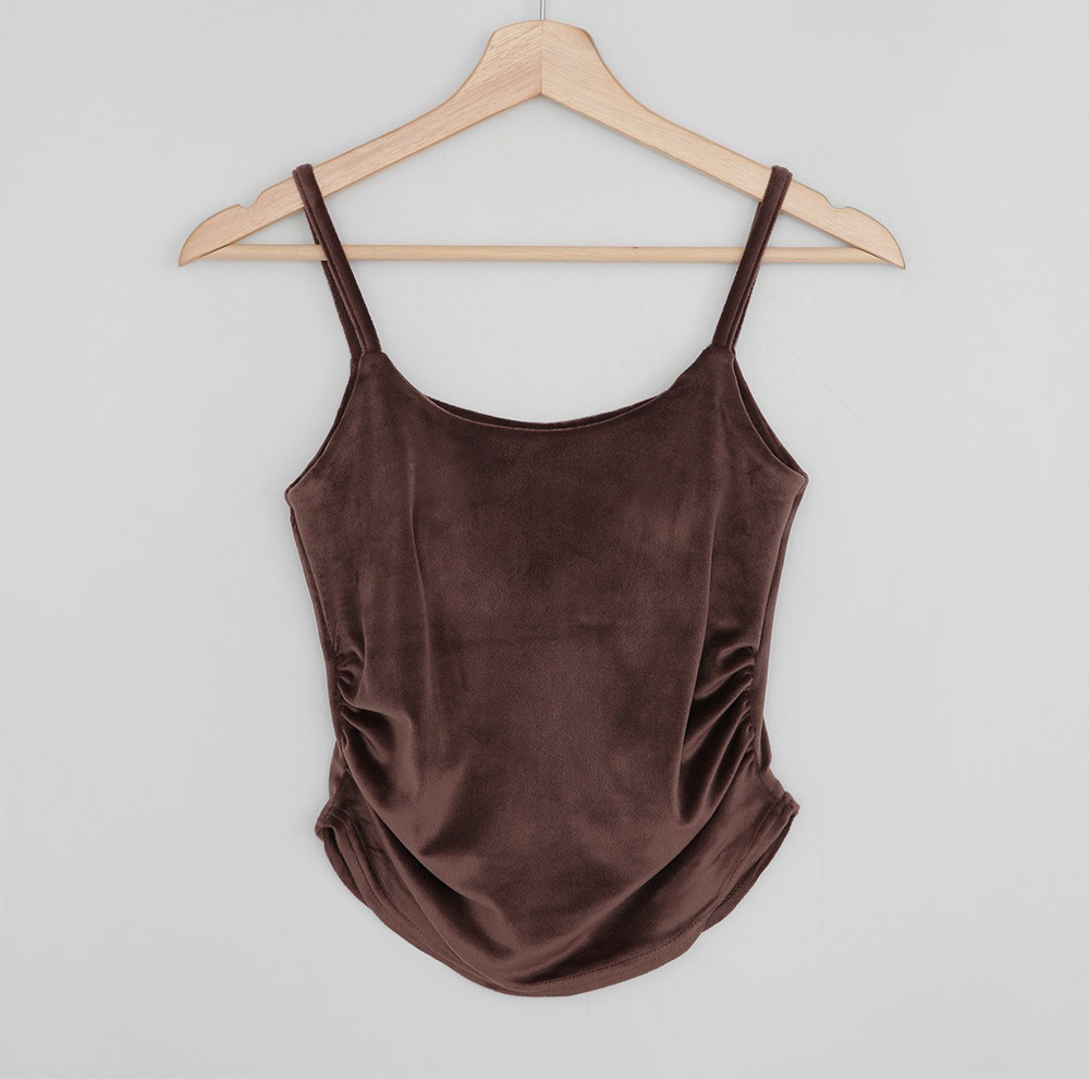 天鵝絨襯墊式小可愛,KOREA,347113,天鵝絨襯墊式小可愛,領500,999免運