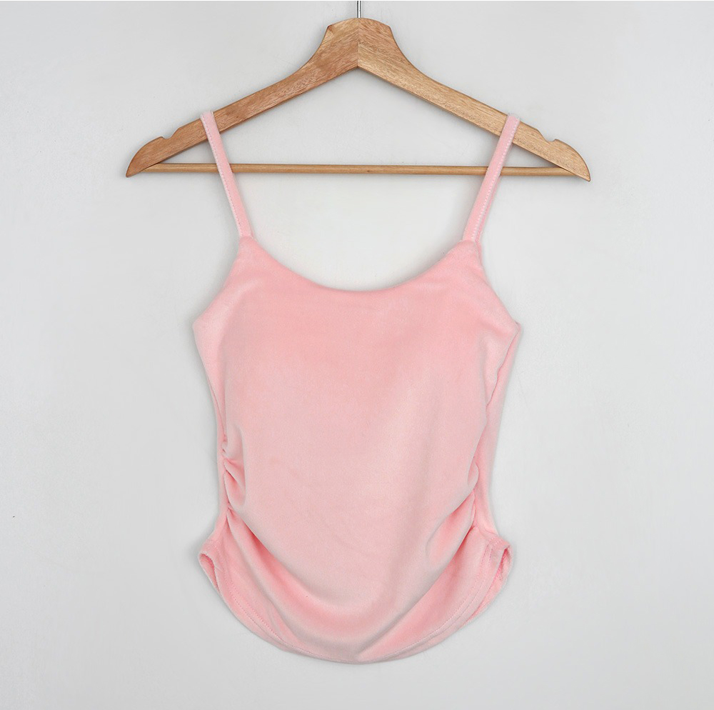 天鵝絨襯墊式小可愛,KOREA,347113,天鵝絨襯墊式小可愛,領500,999免運