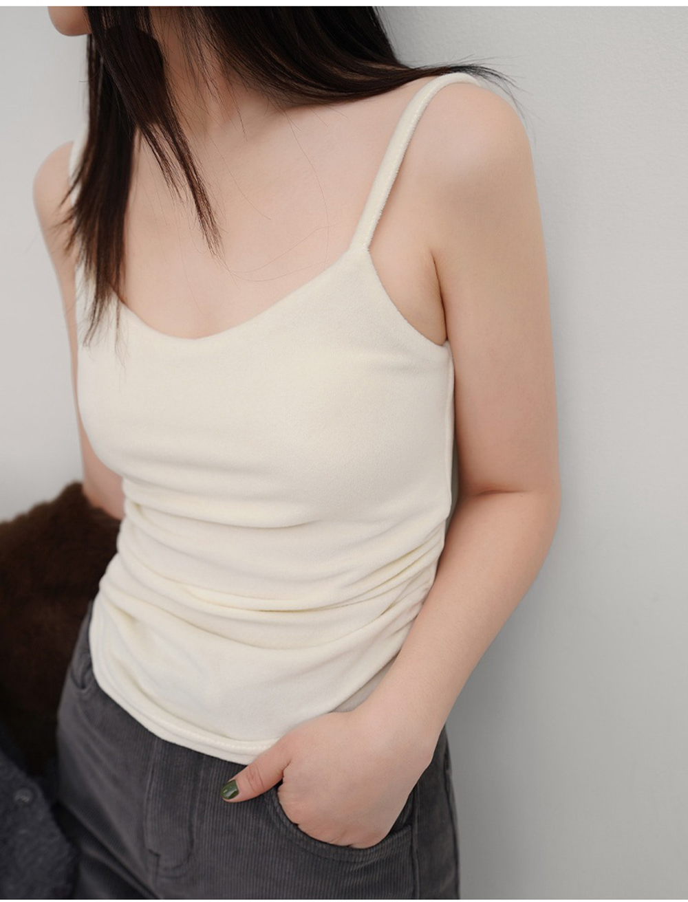 天鵝絨襯墊式小可愛,KOREA,347113,天鵝絨襯墊式小可愛,領500,999免運