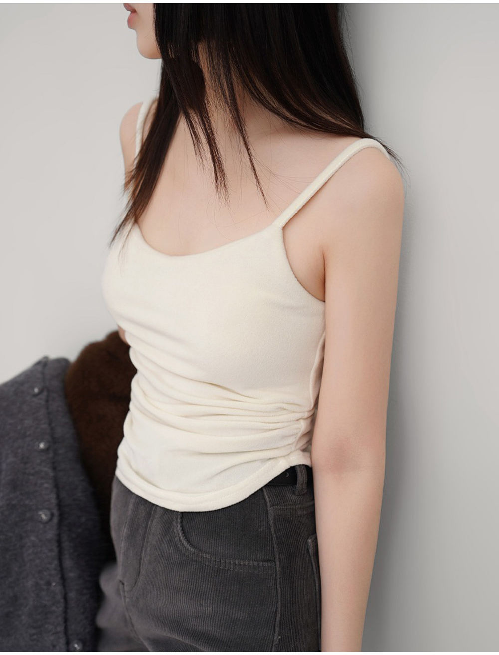 天鵝絨襯墊式小可愛,KOREA,347113,天鵝絨襯墊式小可愛,領500,999免運