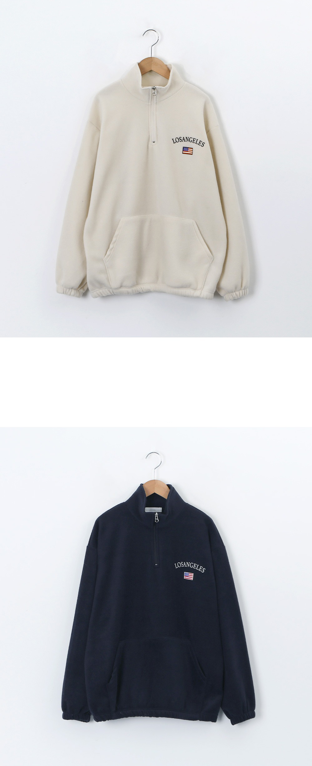 半拉鍊字母印花上衣,KOREA,347295,半拉鍊字母印花上衣,領500,999免運