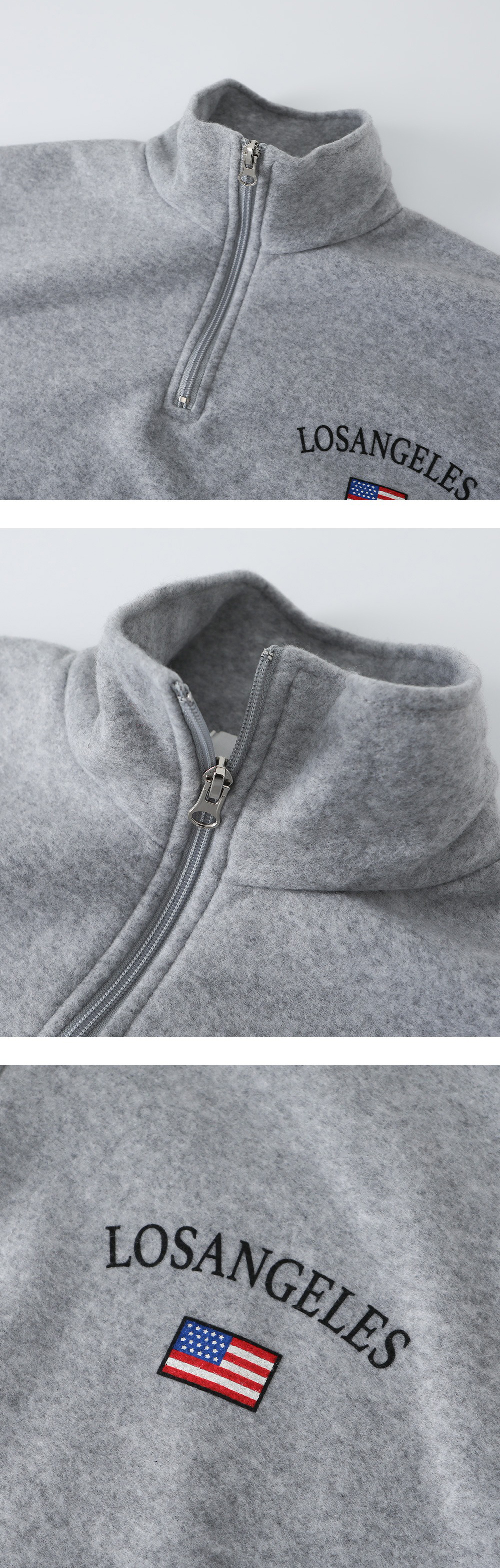 半拉鍊字母印花上衣,KOREA,347295,半拉鍊字母印花上衣,領500,999免運