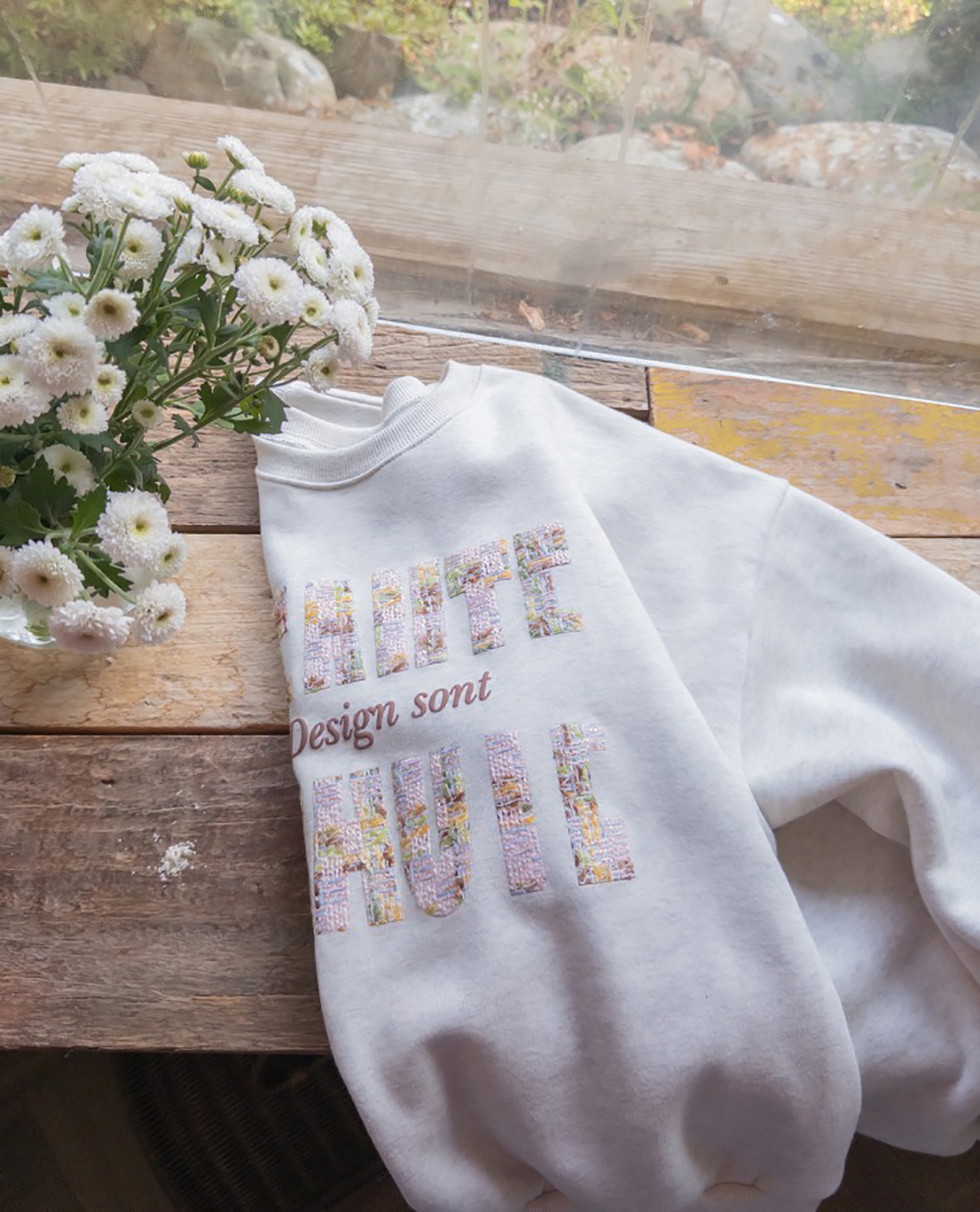 粗花呢字母內刷毛上衣,KOREA,347330,粗花呢字母內刷毛上衣,領500,999免運